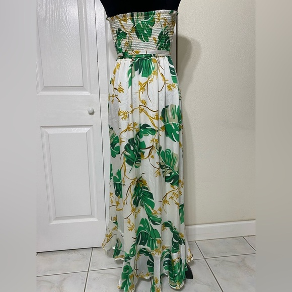 The Webster Miami at Target Tropical Leaf Print Maxi Dress size M - Picture 3 of 9